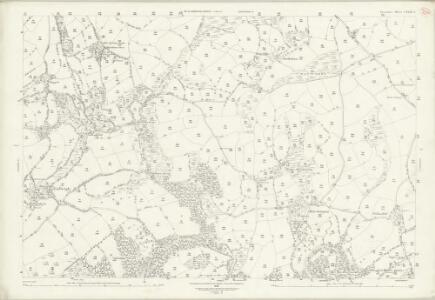 Devon LXXXIX.4 (includes: Chagford; Gidleigh; Throwleigh) - 25 Inch Map