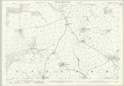 Devon XLIII.14 (includes: Chawleigh; Lapford) - 25 Inch Map