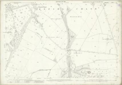 Middlesex I.16 (includes: Enfield St Andrew; Monken Hadley; South Mimms) - 25 Inch Map