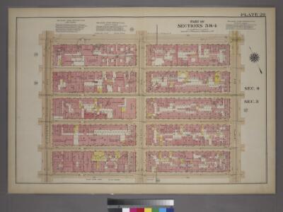 Plate 28, Part of Sections 3&4: [Bounded by W. 42nd Street, Ninth Avenue, W. 37th Street and Eleventh Avenue.]