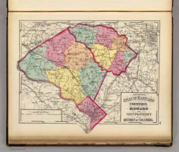 Topographical atlas of Maryland: counties of Howard and Montgomery and D.C.