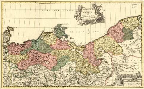 Carte geographique du Duché de Pomeranie et Mecklenboroug
