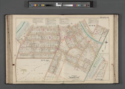 Rochester, Double Page Plate No. 25 [Map bounded by Averill Ave., Pearl St., S. Goodman St., Mt. Hope Ave.] / compiled from official records, private plans & actual surveys under the direction of E. Robinson.