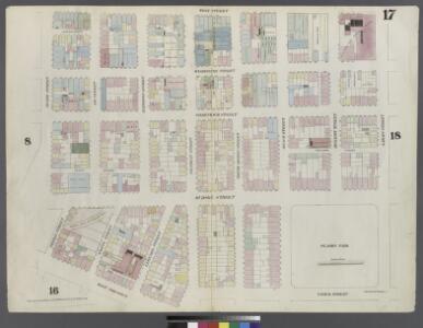 [Plate 17: Map bounded by Laight Street, Varick Street, Franklin Street, West Broadway, Thomas Street, Hudson Street, Duane Street, West Street]