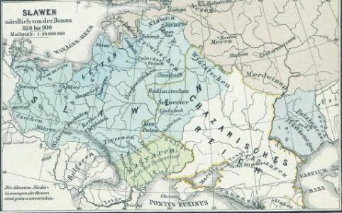 Slawen nördlich der Donau 850 bis 900
