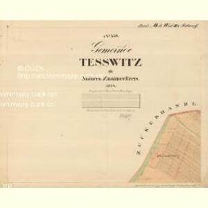 Klein Tesswitz - m0474-1-001 - Kaiserpflichtexemplar der Landkarten des stabilen Katasters