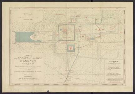 Carte du groupe et du parc d'Angkor : arrêté du 21 mai 1930