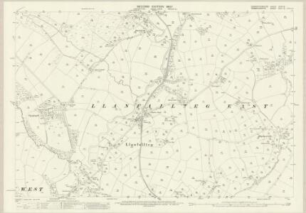 Carmarthenshire XXXVI.8 (includes: Cilymaenllwyd; Henllanfallteg; Llanfallteg West) - 25 Inch Map