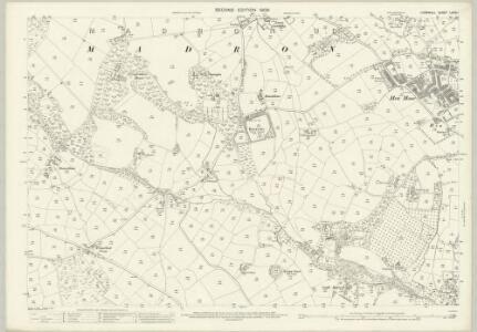 Cornwall LXXIV.1 (includes: Madron; Penzance) - 25 Inch Map