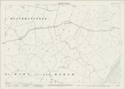 Kent LXXXI.12 (includes: Burmarsh; Dymchurch; Newchurch; St Mary in The Marsh) - 25 Inch Map
