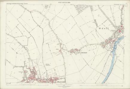 Bedfordshire VI.12 (includes: Carlton and Chellington; Felmersham; Harrold; Odell) - 25 Inch Map