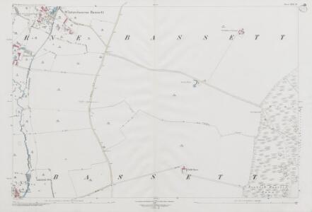 Wiltshire XXII.14 (includes: Berwick Bassett; Winterbourne Bassett) - 25 Inch Map