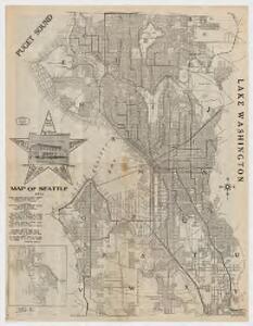 Map of Seattle : 1913