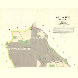 Gross Bor (Welky Bor) - c8441-1-001 - Kaiserpflichtexemplar der Landkarten des stabilen Katasters
