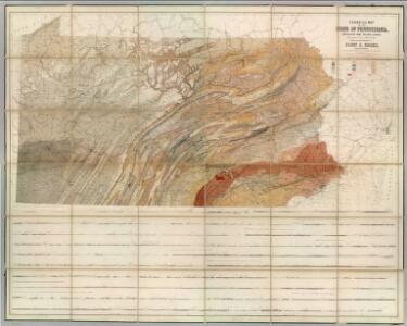 Geological Map Of The State Of Pennsylvania.