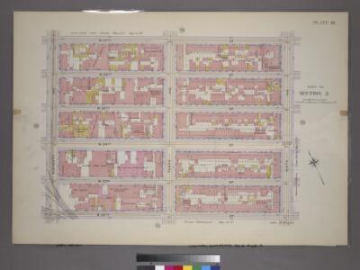 Plate 19, Part of Section 3: [Bounded by (W. 37th Street, Ninth Avenue, W. 32nd Street and Eleventh Avenue.]