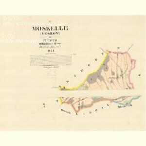 Moskelle (Moskow) - m1889-1-001 - Kaiserpflichtexemplar der Landkarten des stabilen Katasters