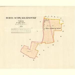 Ober Schwägersdorf - m0788-1-001 - Kaiserpflichtexemplar der Landkarten des stabilen Katasters
