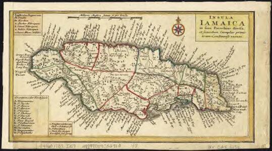 Insula Iamaica : in suas parochias divisa et secundum exemplar primitivum Londinense excusa