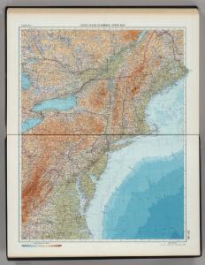 197-198.  United States of America, North East.  The World Atlas.