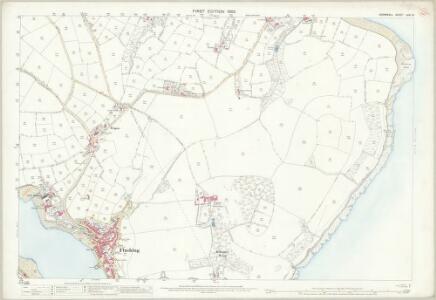 Cornwall LXXI.8 (includes: Falmouth; Mylor) - 25 Inch Map