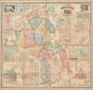 Map of the county of Bristol, Massachusetts : based upon the trigonometrical survey of the state