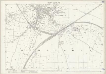 Norfolk LXXIV.14 (includes: Wymondham) - 25 Inch Map