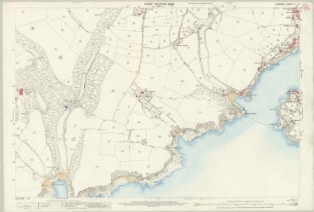 Cornwall LI.12 (includes: Fowey; Lanteglos) - 25 Inch Map