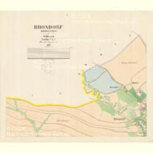 Brosdorf (Brawancice) - m0212-1-001 - Kaiserpflichtexemplar der Landkarten des stabilen Katasters