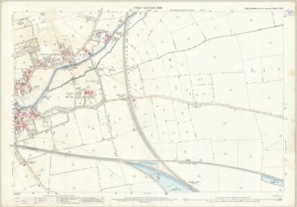 Lincolnshire CVI.7 (includes: Ewerby and Evedon; Kirkby La Thorpe; New Sleaford; Old Sleaford; Quarrington) - 25 Inch Map