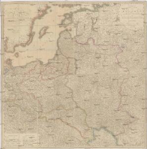 Carte von Polen und einen grossen Theil der angrenzenden Laender