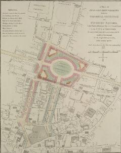 A Plan of PROPOSED IMPROVEMENTS between THE ROYAL EXCHANGE and FINSBURY SQUARE, In the Wards of Coleman Street & Broad Street In the CITY of LONDON