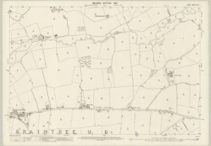 Essex (1st Ed/Rev 1862-96) XXV.11 (includes: Braintree and Bocking; Stisted) - 25 Inch Map