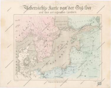 Uebersichtskarte von der Ost - See und den anliegenden Ländern