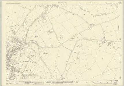 Buckinghamshire XIII.11 (includes: Buckingham; Foscott; Maids Moreton) - 25 Inch Map