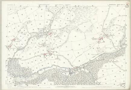 Devon XXIII.9 (includes: Bishops Nympton; Knowstone; Rose Ash) - 25 Inch Map