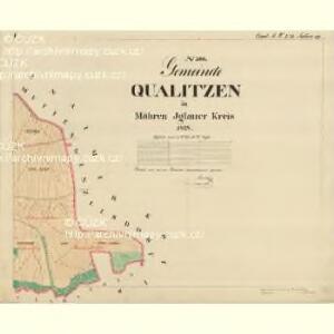 Qualitzen - m0992-1-005 - Kaiserpflichtexemplar der Landkarten des stabilen Katasters