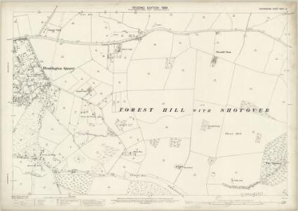Oxfordshire XXXIV.13 (includes: Forest Hill with Shotover; Oxford) - 25 Inch Map
