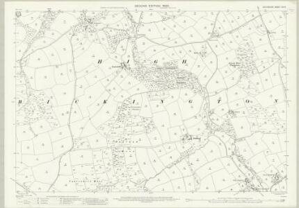 Devon XXX.8 (includes: Burrington; High Bickington; Roborough) - 25 Inch Map