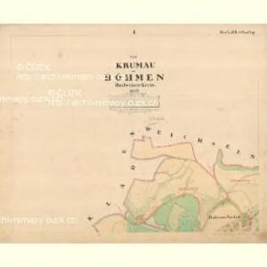 Krumau - c0990-1-001 - Kaiserpflichtexemplar der Landkarten des stabilen Katasters