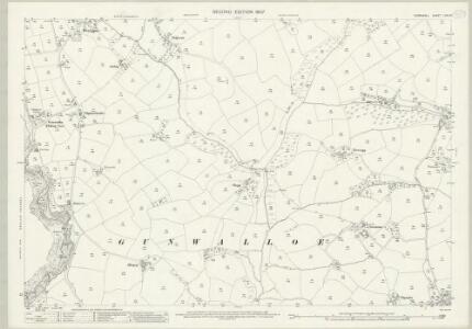 Cornwall LXXX.6 (includes: Cury; Gunwalloe; Mawgan in Meneage) - 25 Inch Map