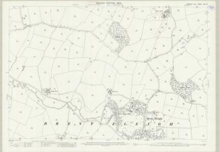 Suffolk LXIV.14 (includes: Brent Eleigh; Lavenham; Monks Eleigh; Preston St Mary) - 25 Inch Map