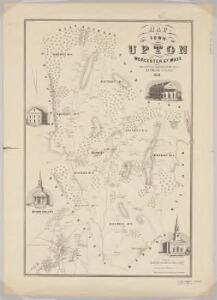 Map of the town of Upton, Worcester Co., Mass. : surveyed by authority of the town