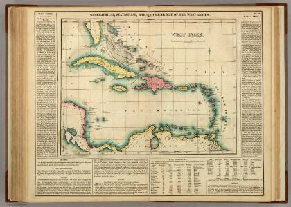 Map Of The West Indies.
