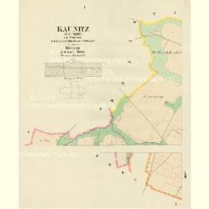 Kaunitz (Kaunice) - c3423-1-001 - Kaiserpflichtexemplar der Landkarten des stabilen Katasters