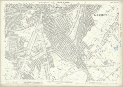 London (Edition of 1894-96) CXVI (includes: Camberwell; Lambeth St Mary) - 25 Inch Map