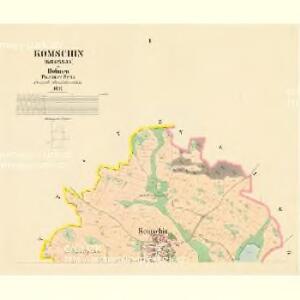 Komschin (Komssjn) - c3306-1-001 - Kaiserpflichtexemplar der Landkarten des stabilen Katasters