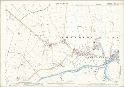 Derbyshire LV.12 (includes: Aston upon Trent; Castle Donington; Elvaston; Shardlow and Great Wilne) - 25 Inch Map