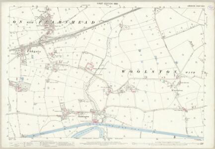 Lancashire CIX.14 (includes: Croft; Poulton With Fearnhead; Warrington; Woolston) - 25 Inch Map