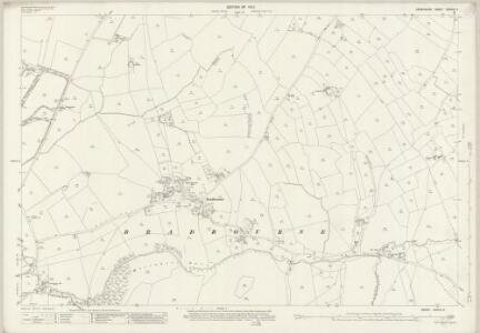 Derbyshire XXXVIII.3 (includes: Ballidon; Bradbourne; Brassington; Kniveton; Lea Hall) - 25 Inch Map